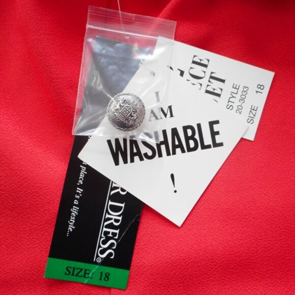 Sag Harbor Top Womens 18 Coral Polyester Sleeveless Layered Look Buttons Career - Picture 12 of 13